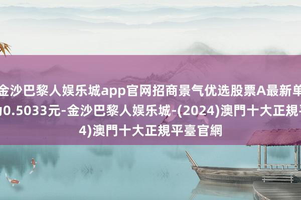 金沙巴黎人娱乐城app官网招商景气优选股票A最新单元净值为0.5033元-金沙巴黎人娱乐城-(2024)澳門十大正規平臺官網