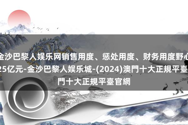 金沙巴黎人娱乐网销售用度、惩处用度、财务用度野心30.25亿元-金沙巴黎人娱乐城-(2024)澳門十大正規平臺官網